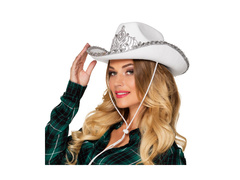 Kapelusz kowbojski Glimmer biały