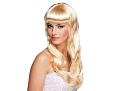 Peruka blond z grzywką - 1 szt.
