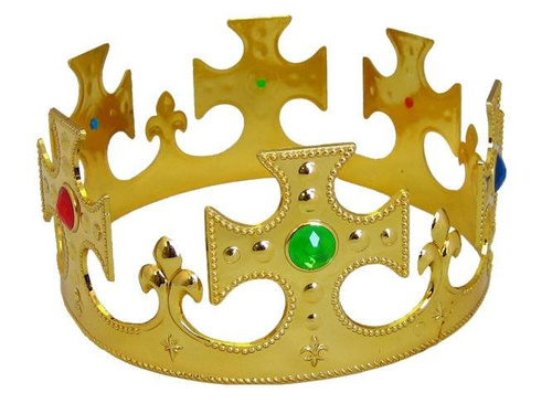 Korona Króla regulowana - złota - 1 szt.