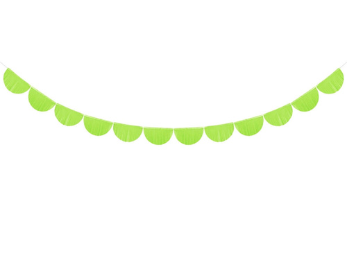 Girlanda bibułowa Frędzle zielone - 300 cm - 1 szt.