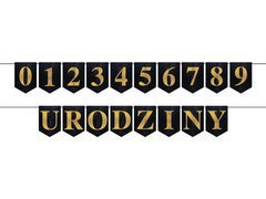 Duży baner flagi na urodziny z dowolną cyfrą - 25m