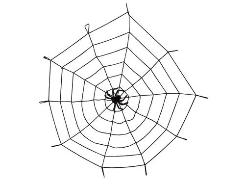 Pajęczyna z pająkiem - 150 cm - 1 op.