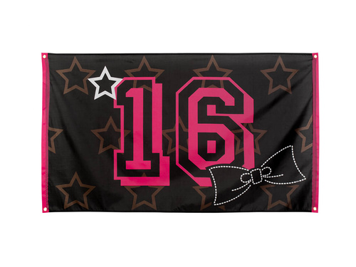 Flaga na szesnaste urodziny - 1 szt.
