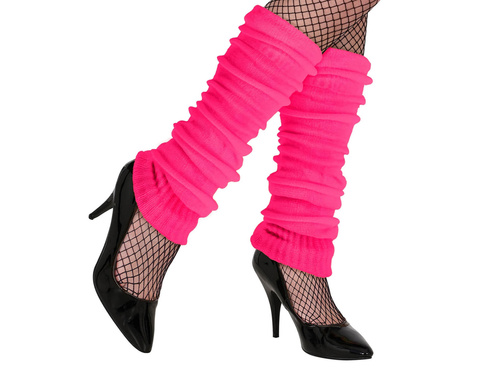 Ocieplacze na nogi różowe neonowe