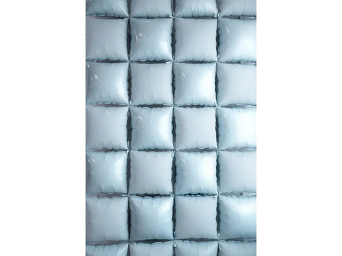 Balony foliowe Kwadraty jasnoniebieskie - 35 x 35 cm - 4 szt.