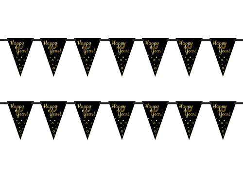 Baner wiszący flagi Happy New Year - 5 m