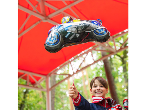 Balon foliowy Motocykl niebieski - 66x53 cm - 1 szt.