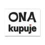 Naklejki na buty Ona kupuje - 2 szt.