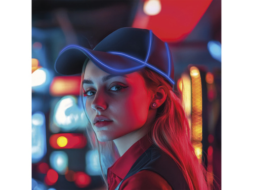 Czapka LED niebieska - 1 szt.