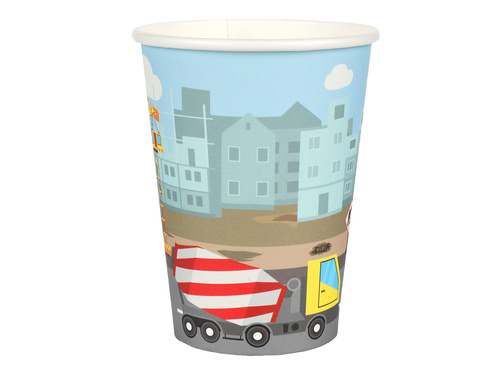 Kubeczki papierowe Budowa - 270 ml - 10 szt.