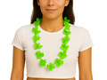 Naszyjnik hawajski zielony - 100 cm - 1 szt.