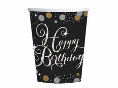 Kubeczki papierowe na urodziny - 250 ml - 8 szt.