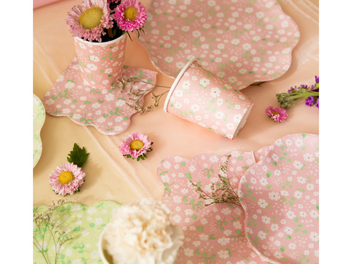 Kubeczki papierowe Łąka - 270 ml - 6 szt.