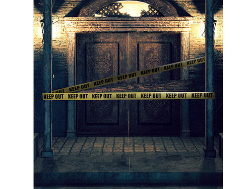 Dekoracja Taśma Keep Out - 6 m - 1 szt.