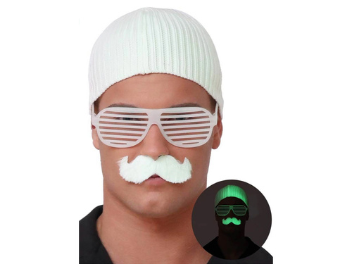 Okulary żaluzje fluoroscencyjne - 1 szt.