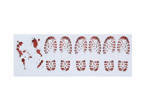 Naklejki Krwawe ślady butów na Halloween