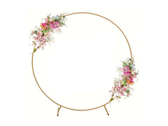 Okrągły stelaż do balonów złoty - 150 cm - 1 szt.