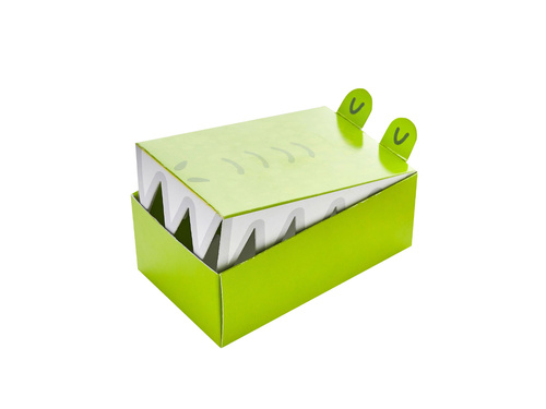 Pudełko na ciasto Krokodylek - 9.5cm x 5.5cm - 10 szt.