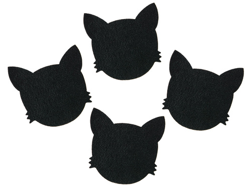 Podstawka pod kubek - Kot - 11 x 10,5 cm - 4 szt.