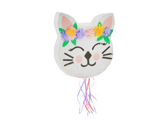 Piniata Kotek z kwiatami - 1 szt.