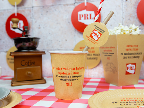 Słomki urodzinowe PRL - 6 szt.