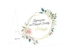 Zaproszenia personalizowane na chrzest - 6 szt.