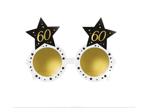Okulary Gwiazdki na 60 urodziny - 1 szt.