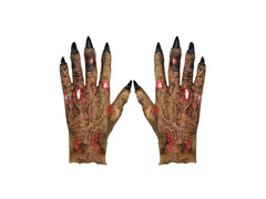 Lateksowe rękawiczki zombie