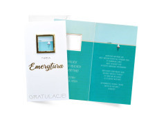 Kartka z kopertą - Przejście na emeryturę - 11,4 x 21,5 cm - 1 szt.