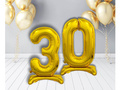 Zestaw balonów foliowych 30 złota - 74 cm