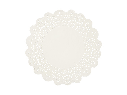 Podkładki pod talerze białe - 35,5 cm - 50 szt.