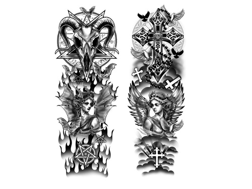 Rajstopy z tatuażem - 1 para