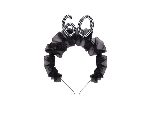Opaska sześćdziesiątka z falbanką - 1 szt.