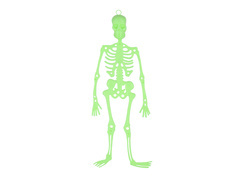 Dekoracja wisząca Szkielet - 33 cm - 1 szt.