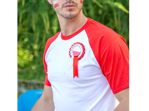 Kotylion narodowy biało-czerwony - 1 szt.