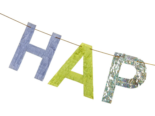 Baner urodzinowy Happy Birthday kolorowy - 220 cm - 1 szt.