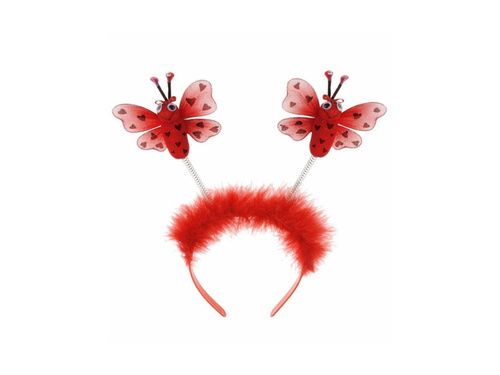 Opaska na głowę biedronka