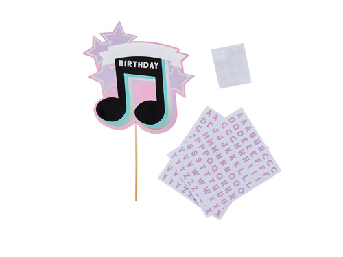 Topper papierowy personalizowany na tort - 25cm x 17cm -1 szt.