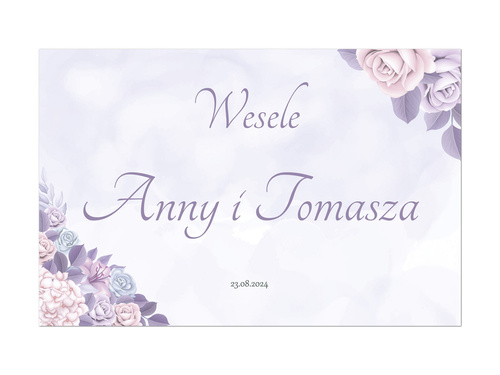 Plakat Weselny personalizowany - 90x60 cm