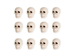 Czaszki na Halloween - 5 x4  cm - 12 szt.