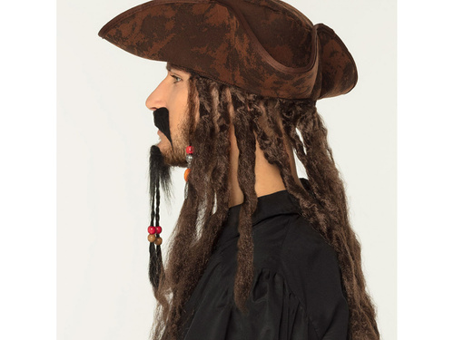 Wąsy i bródka Kapitan Jack Sparrow - 1 szt.