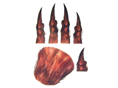 Naklejki - tatuaże na Halloween Wilkołak