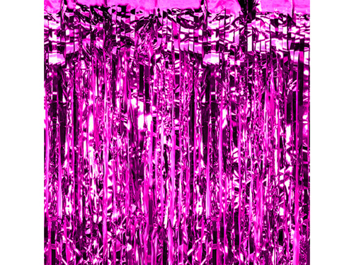 Kurtyna - zasłona na drzwi ciemnoróżowa - 100 x 200 cm