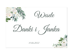 Plakat Weselny personalizowany - 60x40 cm