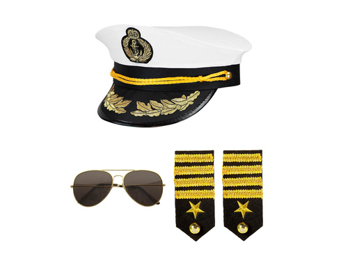 Zestaw kapitana statku - 3 szt.