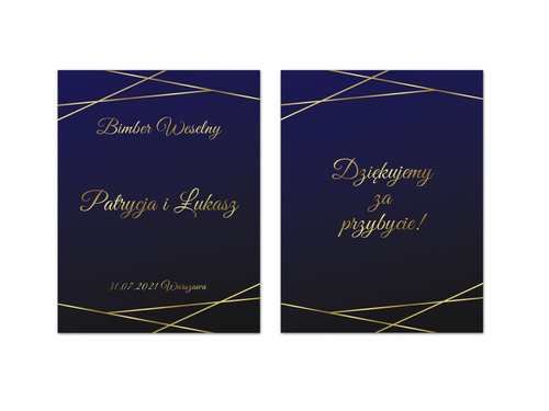 Personalizowane podziękowania dla gości - szklane buteleczki - 6 kpl.