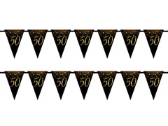 Baner flagi Sparkling na pięćdziesiąte urodziny - 5 m