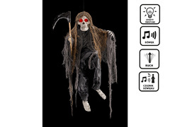 Dekoracja wisząca Szkielet z kosą - 80 cm - 1 szt.