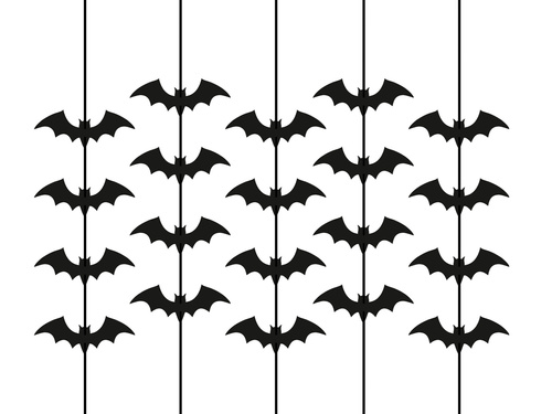 Dekoracja wisząca Nietoperze czarne