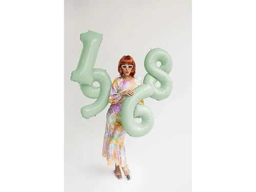 Balon foliowy zielony cyfra 1 - 72 cm - 1 szt.